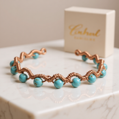 Bent Wire Bangle Bracelet